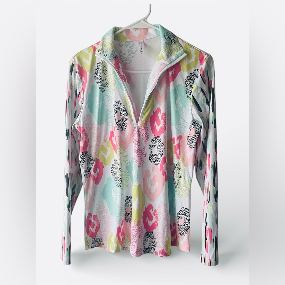 Whimsy + Row Multicolor Patterned Long Sleeve Top - image 1